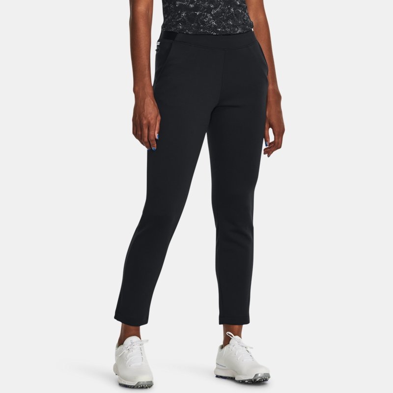 Women's Under Armour Links Pull On Pants Black / Metallic Silver L